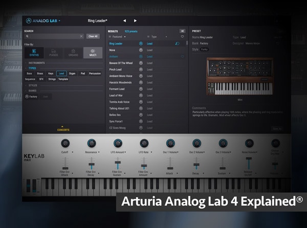 Groove3 Arturia Analog Lab 4 Explained TUTORiAL-SYNTHiC4TE