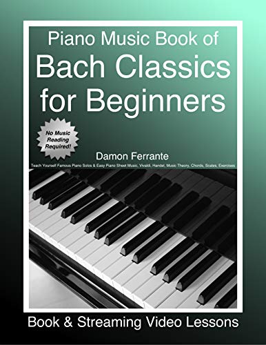 Piano Music Book of Bach Classics for Beginners PDF