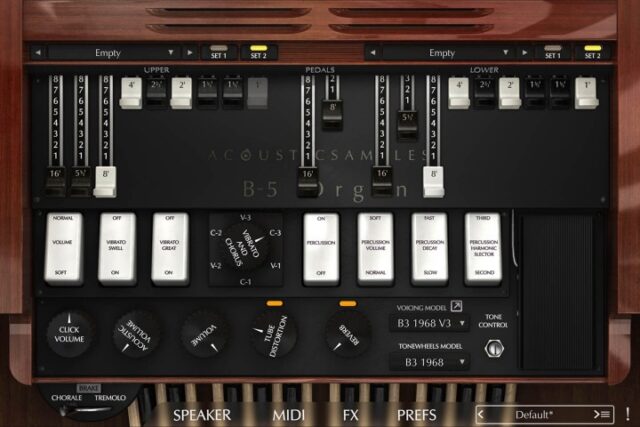 Acousticsamples B-5 Organ V3 for UVI Falcon Expansion
