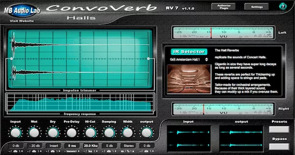 MB Audio Lab ConvoVerb RV7 Reverb Bundle