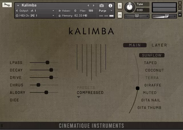 Cinematique Instruments Kalimba for HALion