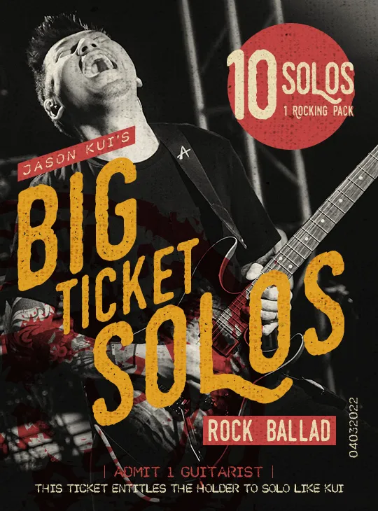 JTC Jason Kui Big Ticket Solos : Rock Ballad [TUTORIAL]